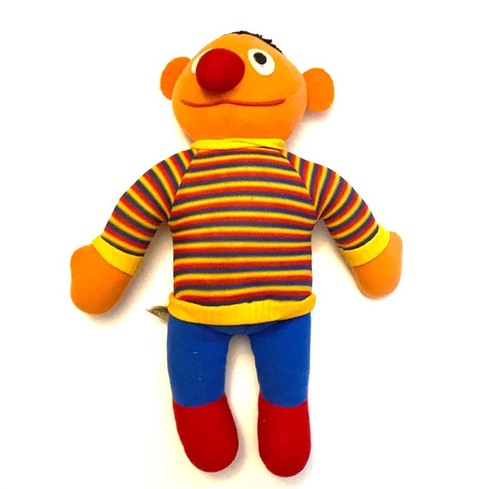 VTG Ernie Plush Toy‎ Sesame Street By Knickerbocker